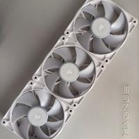 3 Ventole Corsair RX120 RGB + Icue Link System Hub