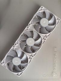 3 Ventole Corsair RX120 RGB + Icue Link System Hub