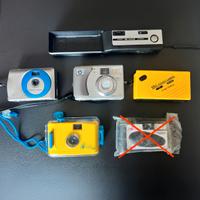 Lotto di 5 fotocamere analogiche/digitali