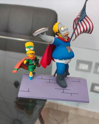 Homer e Bart l'uomo torta 