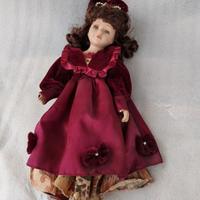 BAMBOLA VINTAGE "DAMA A PASSEGGIO" PORCELLANA