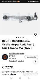 bracetto delphi per passat b5.5