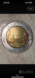 500 Lire con errore si conio