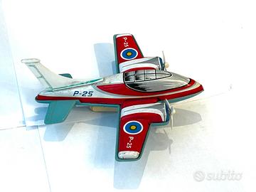 Aeroplano giocattolo vintage in latta anni ‘60
