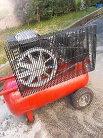 Compressore 50 lt con tubo e pistola