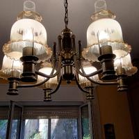 LAMPADARIO VETRO MURANO 6 LUCI