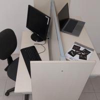Scrivania 1 o 2 desk modulare libreria 8pz