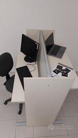 Scrivania 1 o 2 desk modulare libreria 8pz