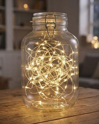 barattolo 5 litri con luci a led a batteria
