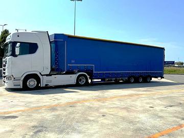 SEMIRIMORCHIO CARRELLONE - CENTINA TELESCOPICA!