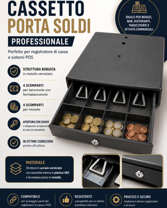 Cassettiera porta soldi