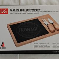 Tagliere in bamboo e ardesia per il formaggio