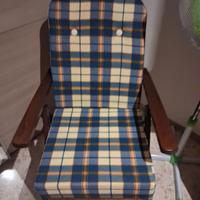 Sedia a sdraio di legno