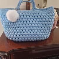 borsa all'uncinetto nuova