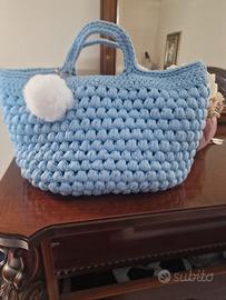 borsa all'uncinetto nuova