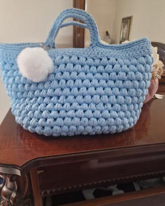borsa all'uncinetto nuova