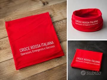 Bandana CRI Rossa Multifunzione Emergenza