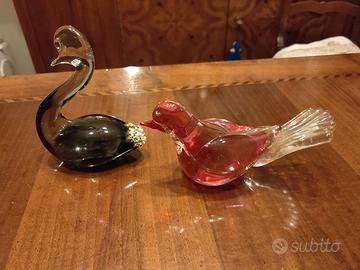 animali in vetro di murano 