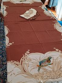 Tovaglia grande, 12 tovaglioli, nuova