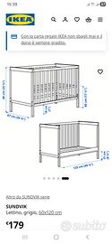Culla lettino ikea  sundvik