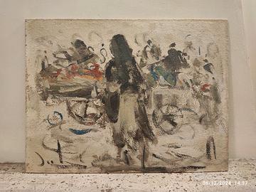 Dipinto - Alvaro Danti - Al mercato