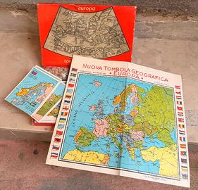 La Tombola Geografica Gioco Da Tavolo Anni 50 Old