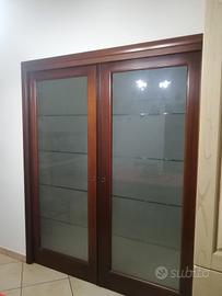 Porta a scomparsa in legno massello 