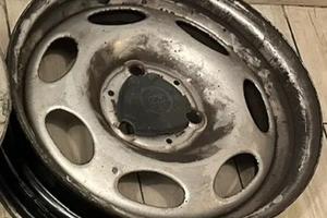 Cerchi anteriori ferro originali Smart 451