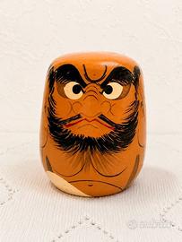 Daruma vintage scultura artigianale legno anni 60