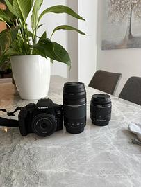 Canon eos 2000d piu 3 obbietivi