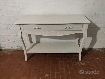 Consolle da ingresso bianca stile Shabby Chic