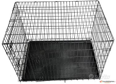 Gabbia per Cane kennel metallo 108 x 72 x H 77 cm