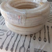 NUOVI 2 x corrugato bianco 25 mm x 10 metri