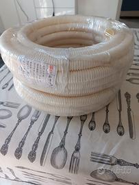 NUOVI 2 x corrugato bianco 25 mm x 10 metri