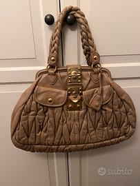 Borsa Miumiu nocciola