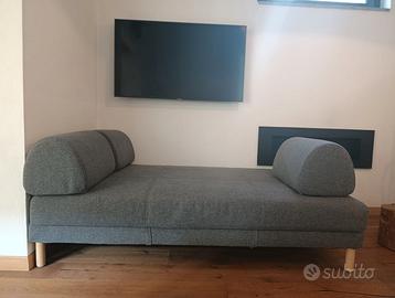 IKEA FLOTTEBO 120x200 cm – Grigio, letto spazioso