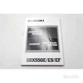 MANUALE USO E MANUTENZIONE SUZUKI GSX 550 E