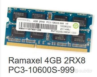Ram per portatile 2x4Gb