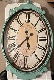 Grande orologio shabby da parete