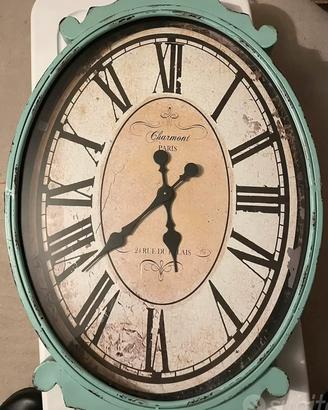 Grande orologio shabby da parete