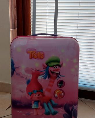 valigia trolley per bambini Trolls