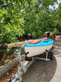 Deriva a vela Zef 360. Pronta a navigare