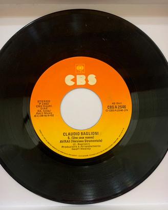 Disco 45 Giri di Claudio Baglioni