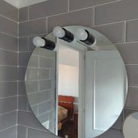Specchio rotondo  luci integrate stile Hollywood