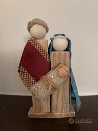 Presepe artigianale in legno