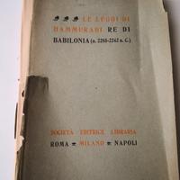 Le Leggi di Hammurabi re di Babilonia - 1903