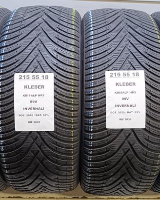 4 GOMME 215 55 18 KLEBER INV RIF3630