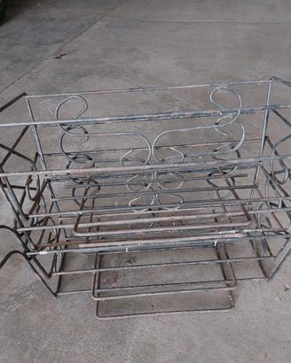 8 porta vasi di metallo