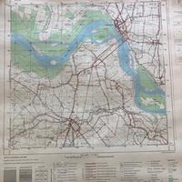 Cartina militare di Casalmaggiore Mantova no ww2