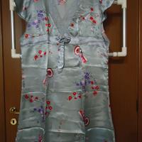 Pigiama 100% seta e cotone, Kimono